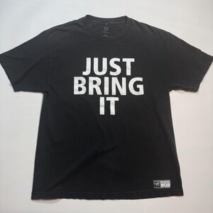 Vintage The Rock Just Bring It! WWE Tee Black Size L Mens T Shirt Dwayne Johnson